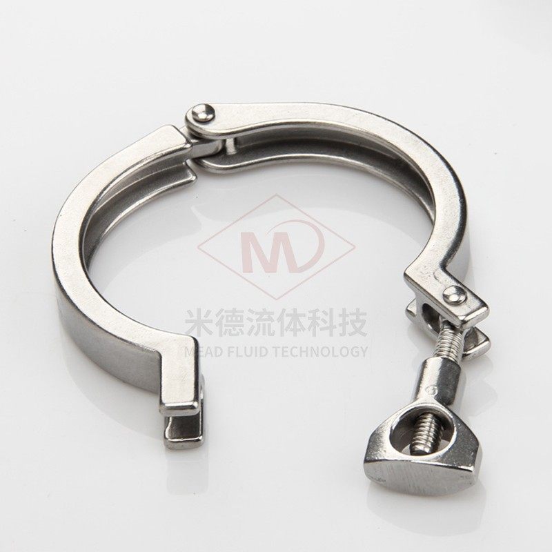 极速卫生级快装卡箍304/201A不锈钢接头夹头抱箍快速接头端头卡扣