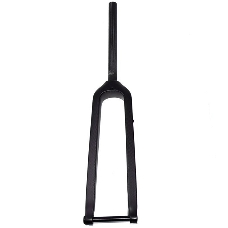极速碳纤维登山自行车m直管锥管筒轴前叉碟煞款无避震硬叉26 27.5