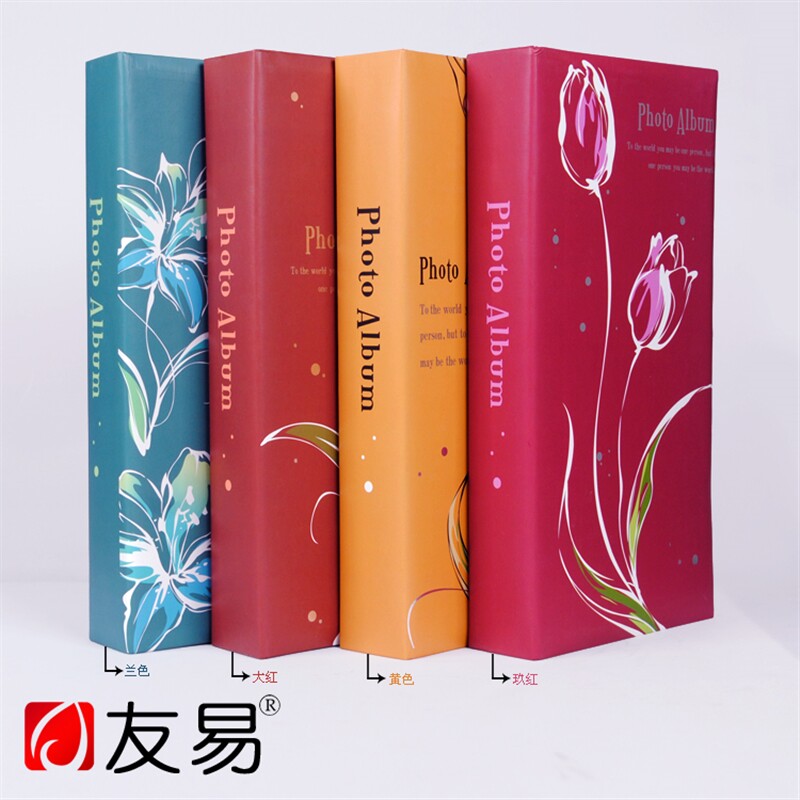 新品相册影集4R6寸相册300张插页式相薄居家老旧U照片相簿5寸过胶图片