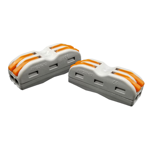 极速CH2两位电线连接器SPL 2铜快速接线端子按压对接W头二进二出5