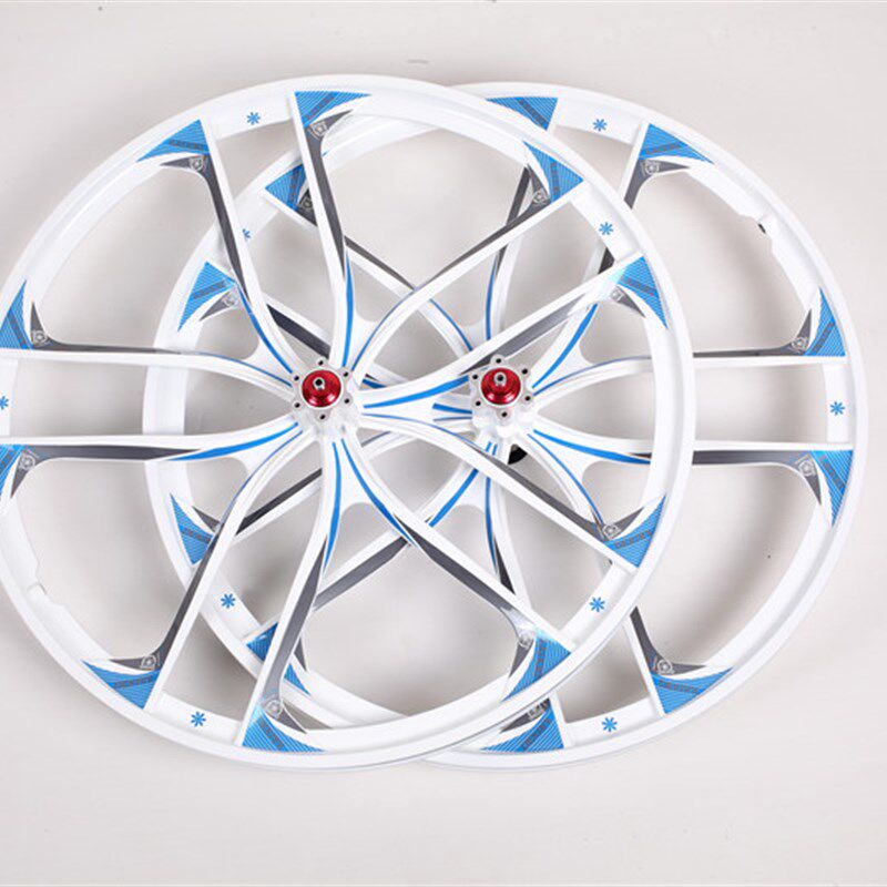 极速超轻 镁合金一l体轮毂 27.5寸登山车一体轮组碟煞双培林 包邮