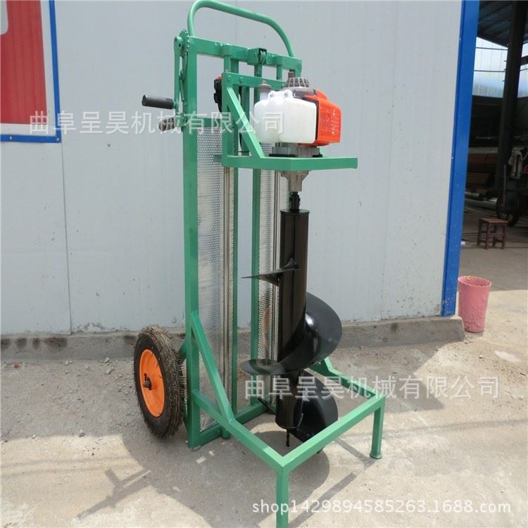 极速汽油和电机动力植树打坑机 立柱钻L洞机 种树钻地机 销售