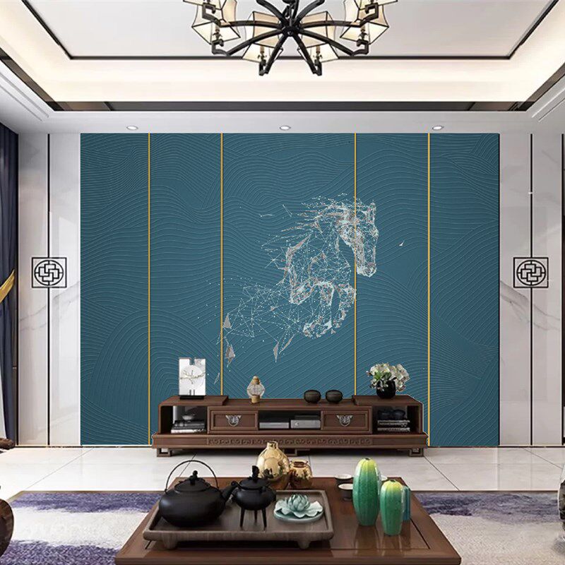 极速独绣马头印加绣刺绣壁布墙y布无缝电视背景家用客厅现代简约
