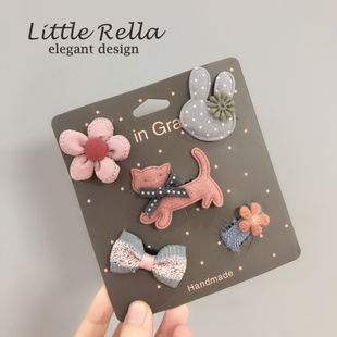 极速婴儿少量发汗毛夹宝宝安全小C发卡女婴百日生日拍照头饰发夹