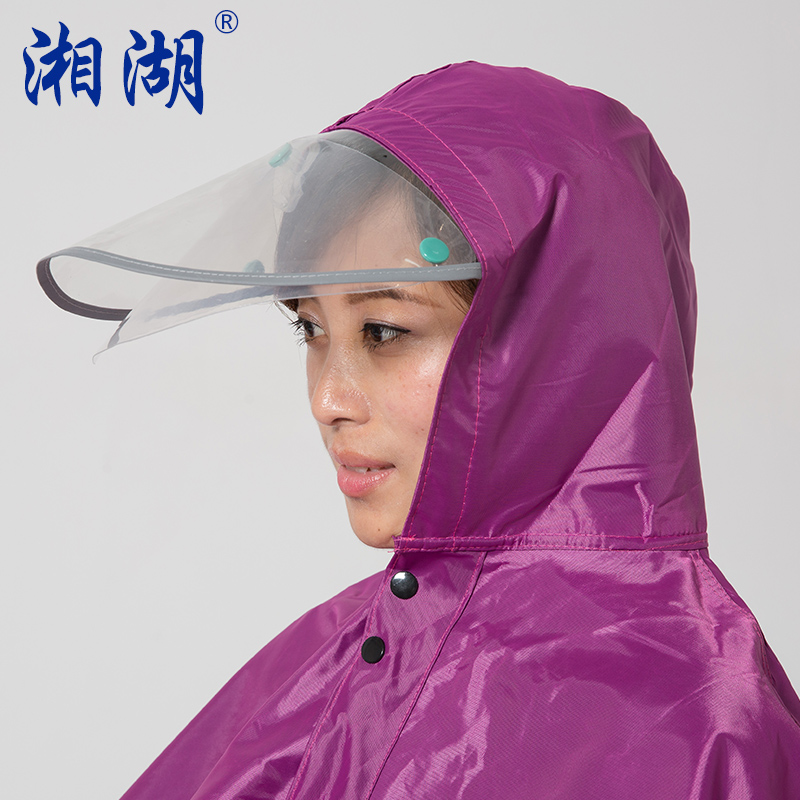 极速单人加大雨披双帽簷面v罩电动车雨衣雨裤套装骑行机车电动车