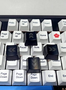 极速4Pcs Only Keycapp,DIY ABS Direction Keycaps Backlit Tran