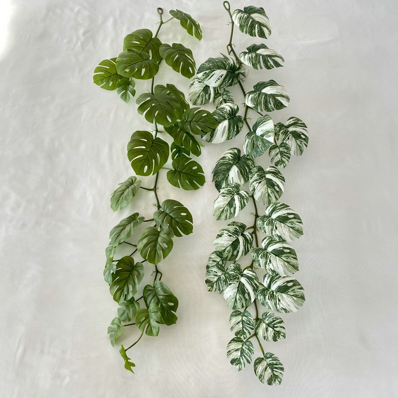 速发小龟背叶藤条花假叶子外墙护栏栅栏装饰工程布景藤蔓缠绕墙上