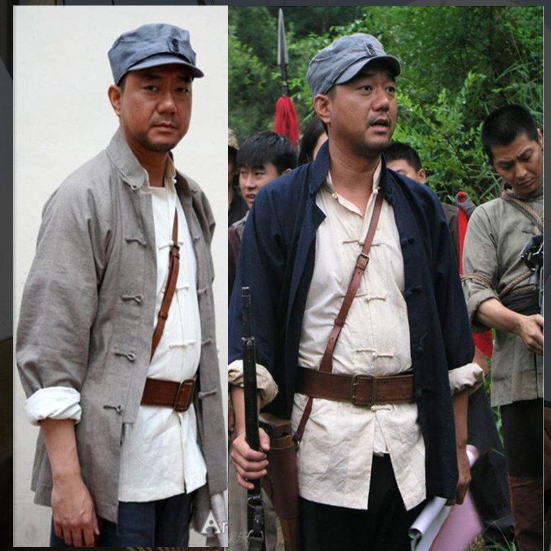 速发国兵游百队演出服击姓服民民服装舞台话剧表演服二狗北伐军演