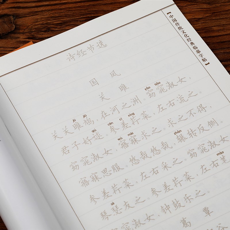 速发诗经 抄经本练 硬笔楷书新版简体 练字 描红手抄本