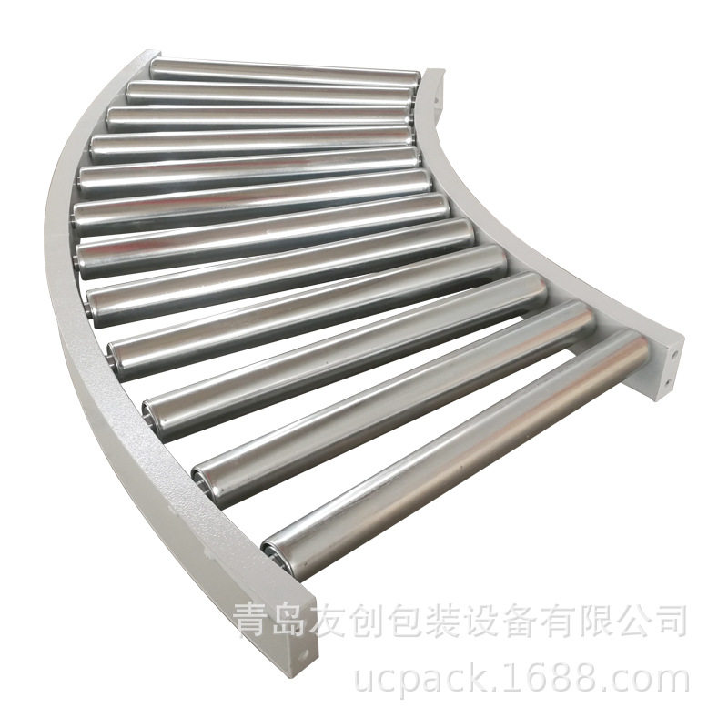 不锈钢转弯环形滚筒输送机