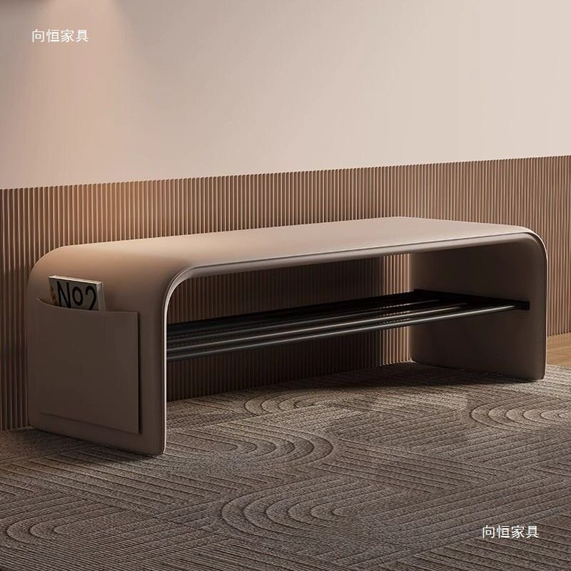 意式轻奢铁艺可坐可收纳入户换鞋