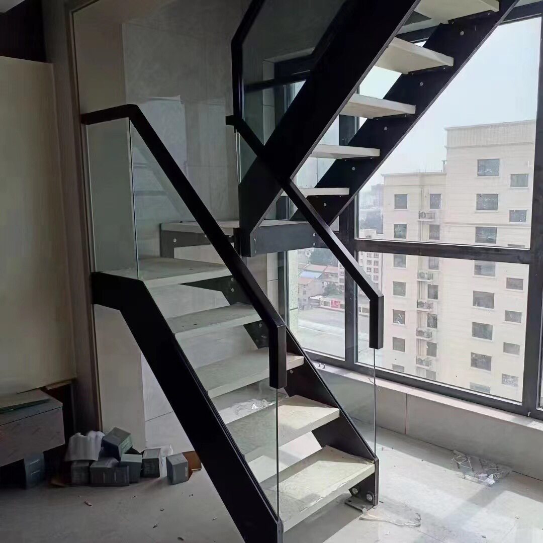 叠步楼梯/岩板楼梯/深圳楼梯/悬浮楼梯/复式成品楼梯/别墅楼梯