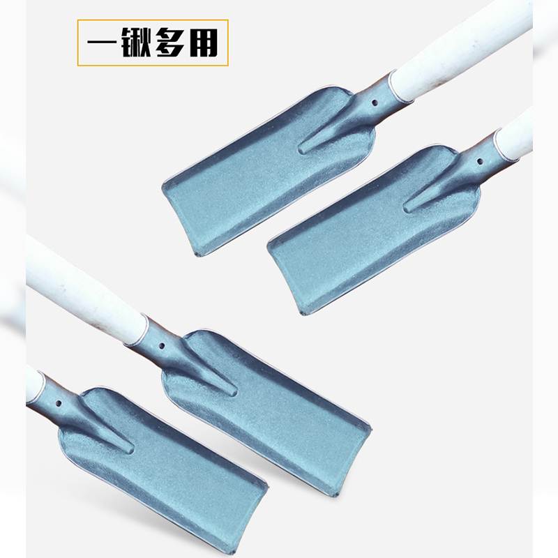 热销精品放羊铲轰羊o铲子挖土挖洞小铁锹加厚多功能木柄小窄锹牧