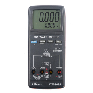 台湾路昌DW6064数显双视窗直流快速记录瓦特功率表电压电流检测仪
