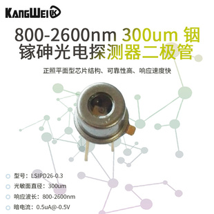 铟镓砷光电探测器二极管 800 300um 可带光纤 2600nm 高性价比