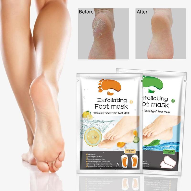 速发Exfoliating Foot Mask Socks Feet Dead Skin Peeling Foot