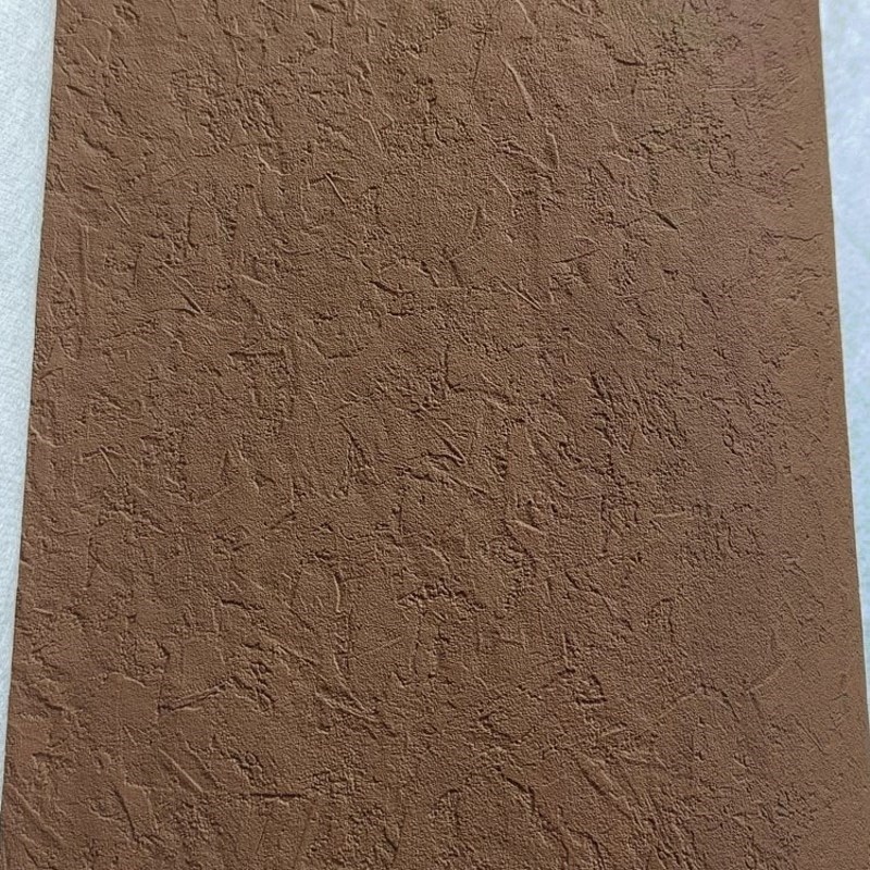 热销深咖色硅藻泥无缝墙布咖y啡色艺术漆棕褐色红色草绿深绿奶油