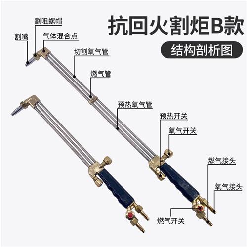 极速G07-30/100型加长款防爆抗E回火三管割炬氧气乙炔丙烷加热喷