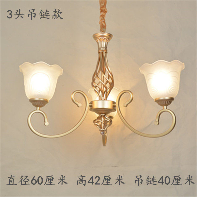 极速欧式铁艺古铜色吊o灯复古大气客厅餐厅卧室服装店美式简约灯