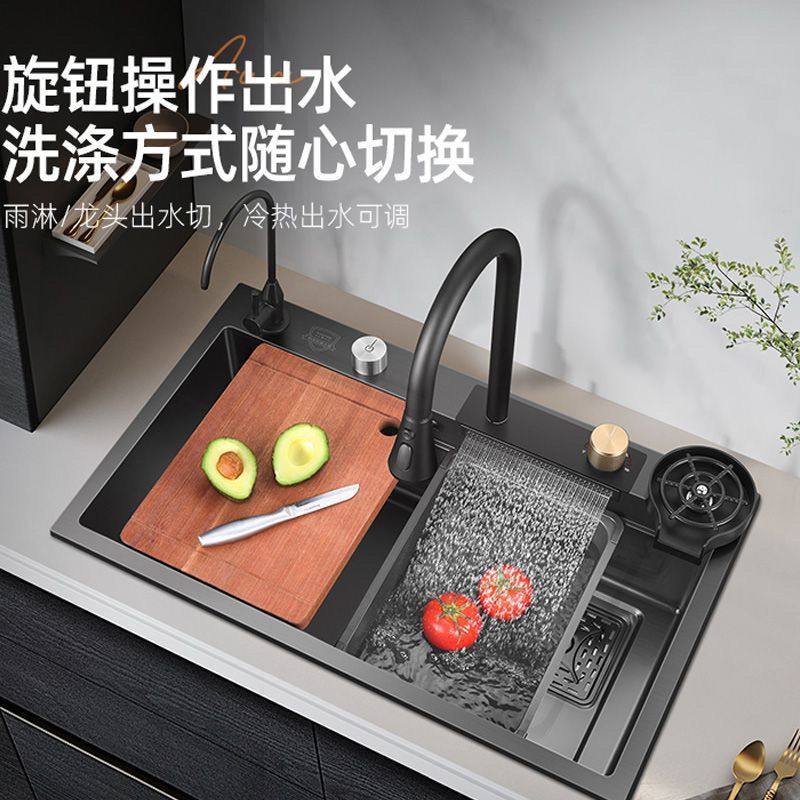 极速洗菜盆全套一整套大单水槽304不锈钢水N槽厨房家用洗碗池手工,家装主材,水槽专用洗杯器,淘宝优惠券,粉丝福利购,淘宝优惠卷