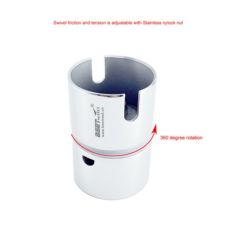 极速跨境现货 3i16不锈钢鱼竿座转换器 可旋转支架角度调节器 适