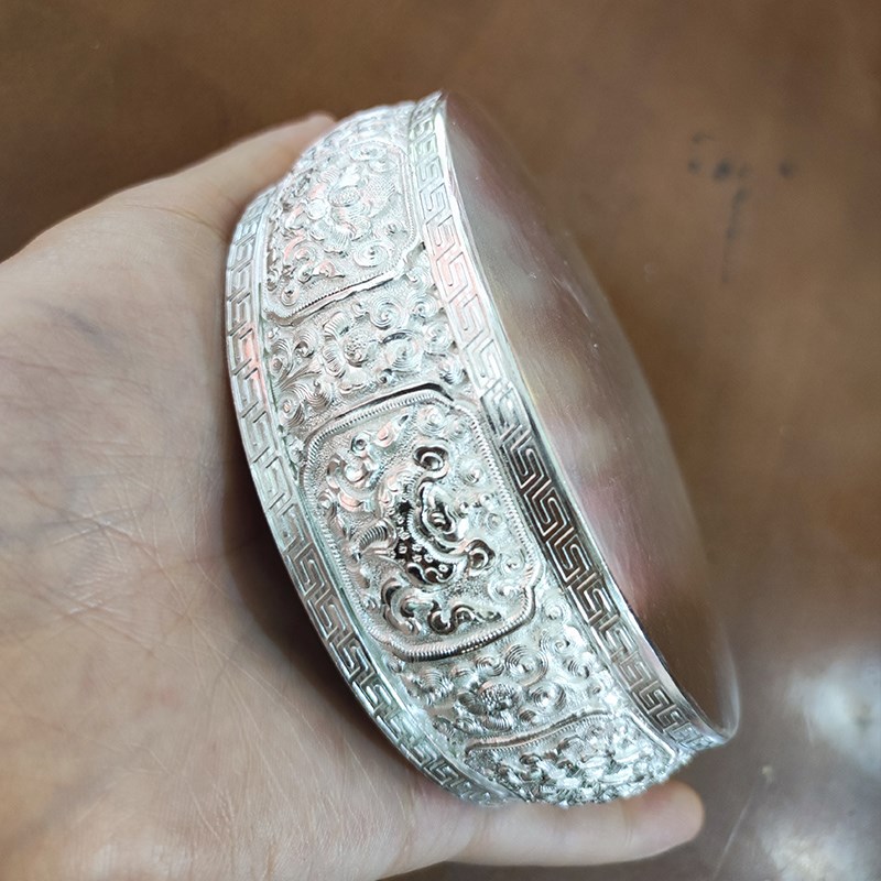 极速曼扎盘修盘S990纯银手工曼扎修盘八I吉祥基盘曼茶罗基盘直径1