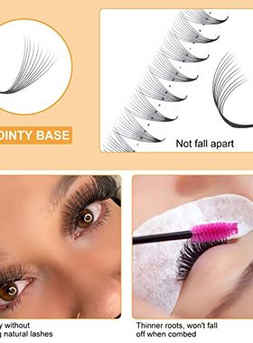 极速Premade Fans Eyelash Extensions 10D-0.07C-1R0mm 320 Fans