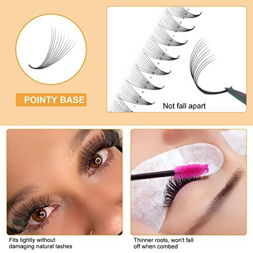 极速Premade Fans Eyelash Extensions 10D-0.07C-1R0mm 320 Fans