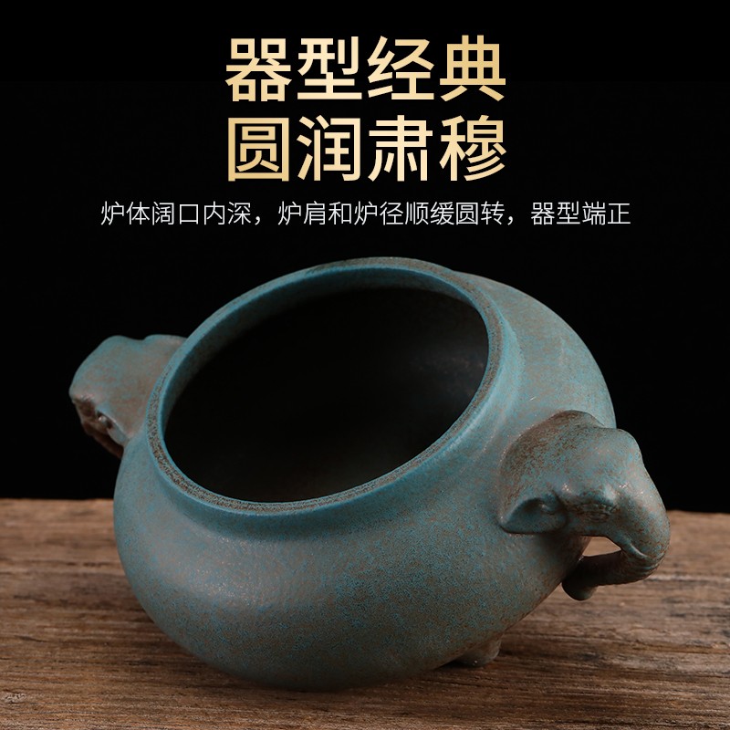 极速烧香炉家用室内上供佛陶瓷y佛具用品大全套装佛堂供奉财神小