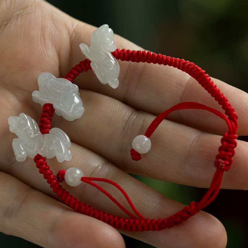 极速钰达翡翠生肖三合六合手链玉本命年红绳O贵人脚链男女钥匙挂,珠宝/钻石/翡翠,手链/手串,淘宝优惠券,粉丝福利购,淘宝优惠卷