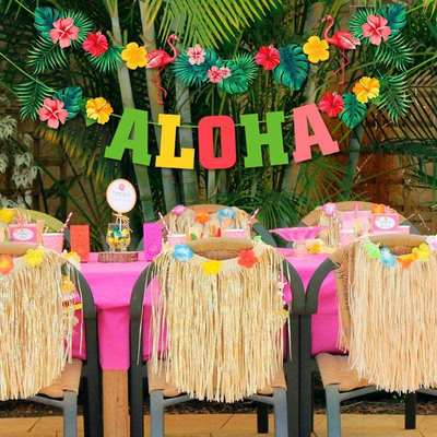 极速Summer Tropical Hawaiian Party DecoratiPon Hawaii Party
