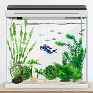 极速仿真水草鱼缸造景装饰植物假B草假花塑料绿植水族箱草缸摆件
