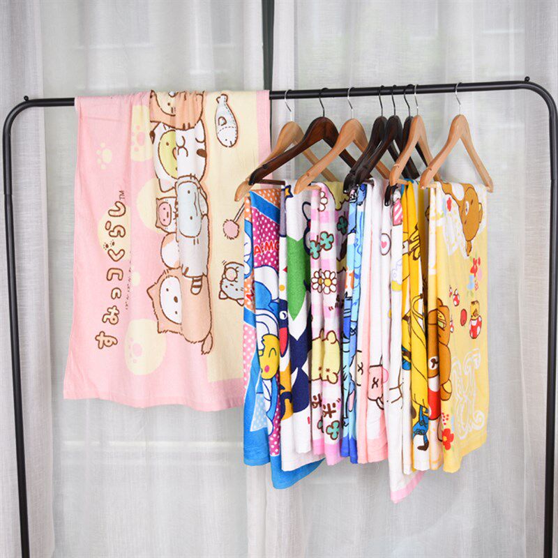 极速儿童浴巾 纯棉可爱卡通吸水洗澡大毛巾 O学生韩版个性沙滩巾