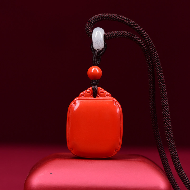 极速原矿红朱砂平安无事牌吊坠男款项H链挂件女兔本命年汽车钥匙,珠宝/钻石/翡翠,颈饰,淘宝优惠券,粉丝福利购,淘宝优惠卷