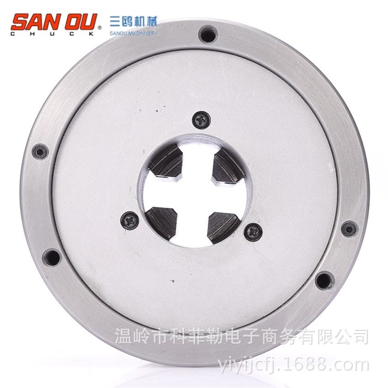 极速三欧三鸥牌自定心四爪卡盘K1w2-80 手动联动车床卡盘 100  12