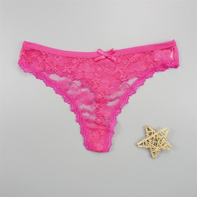 极速6pcbs/lots Woman Thongs Sexy Underwear Transparent Lace