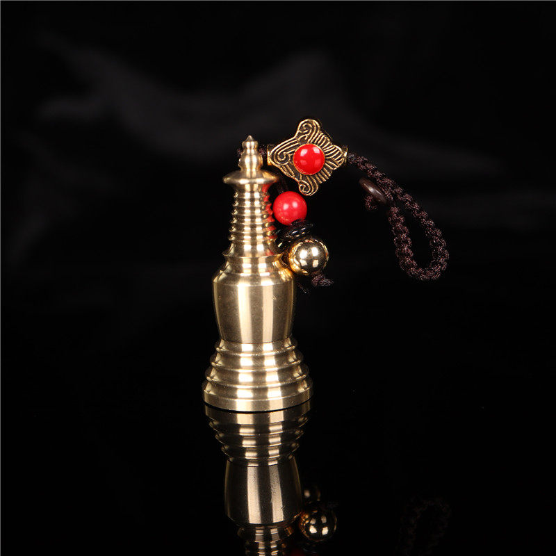 极速黄铜佛塔菩提塔嘎乌K盒楞严咒吊坠挂件