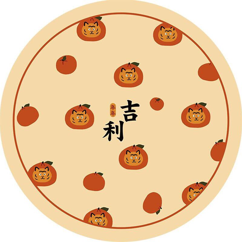极速Tiger year cute tiger leather round tableclotUh size rou
