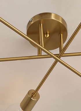 极速6 Heads Modern Ceiling Chandelier Ifor Restaurant Dining