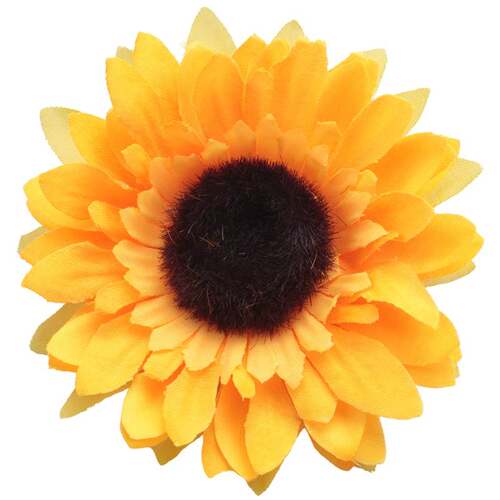 新品24Pccs Artificial Sunflower Heads Silk Flower Faux Flora
