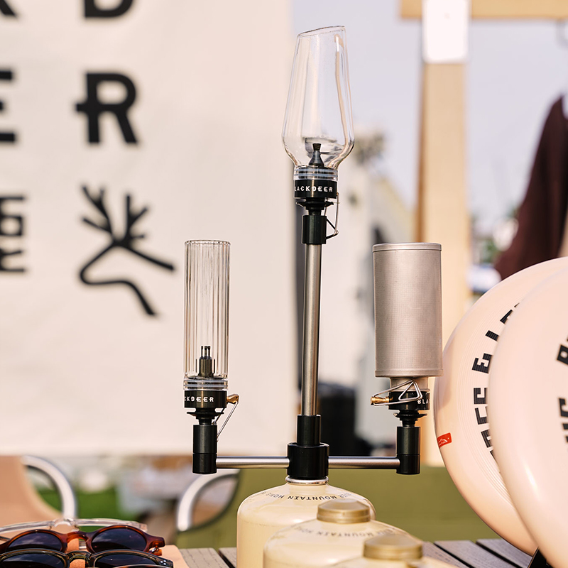 极速户外露营气炉灯架转接头可携式野营一N转三延长杆两件式气灯