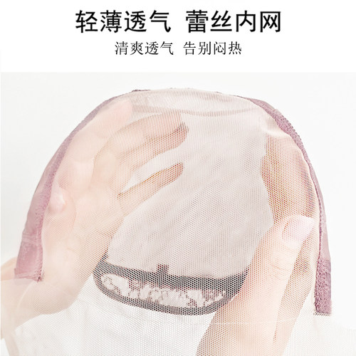 新品假发女长发真发全真人发蕾丝无痕长直K发自然八字刘海中分全