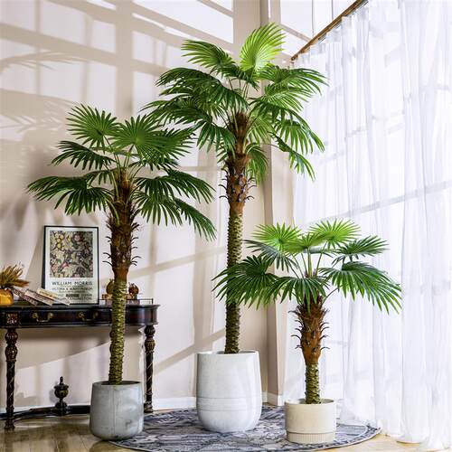 新品大型仿真蒲葵棕榈树散尾葵绿植物假树盆栽R室内落地造景观装