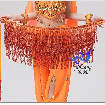 极速Women Boho Fringe Skirt Sexy Sequin Tassel BelVly Dance
