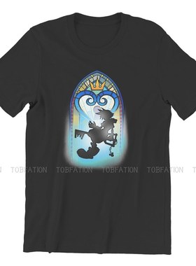 极速Kingdom Hearts Game Heart Window T Shirt VintaVge Goth T