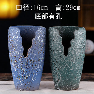 极速适合种三角梅的花盆宜兴粗陶多肉花盆L老桩植物法师悬崖桩透