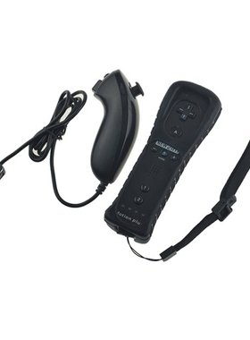 极速2X Built-In Motion Plus Remote ConItroller Nunchuk Gamep