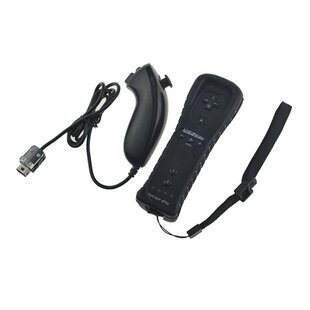 极速2X Built-In Motion Plus Remote ConItroller Nunchuk Gamep