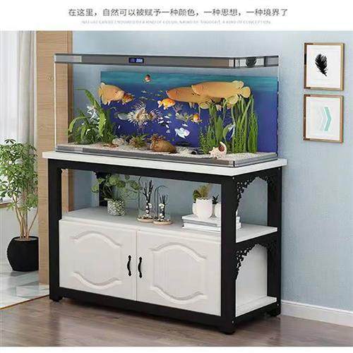 极速实木底柜金属底架底座不锈y钢草缸支架架子铁艺鱼缸柜家庭鱼