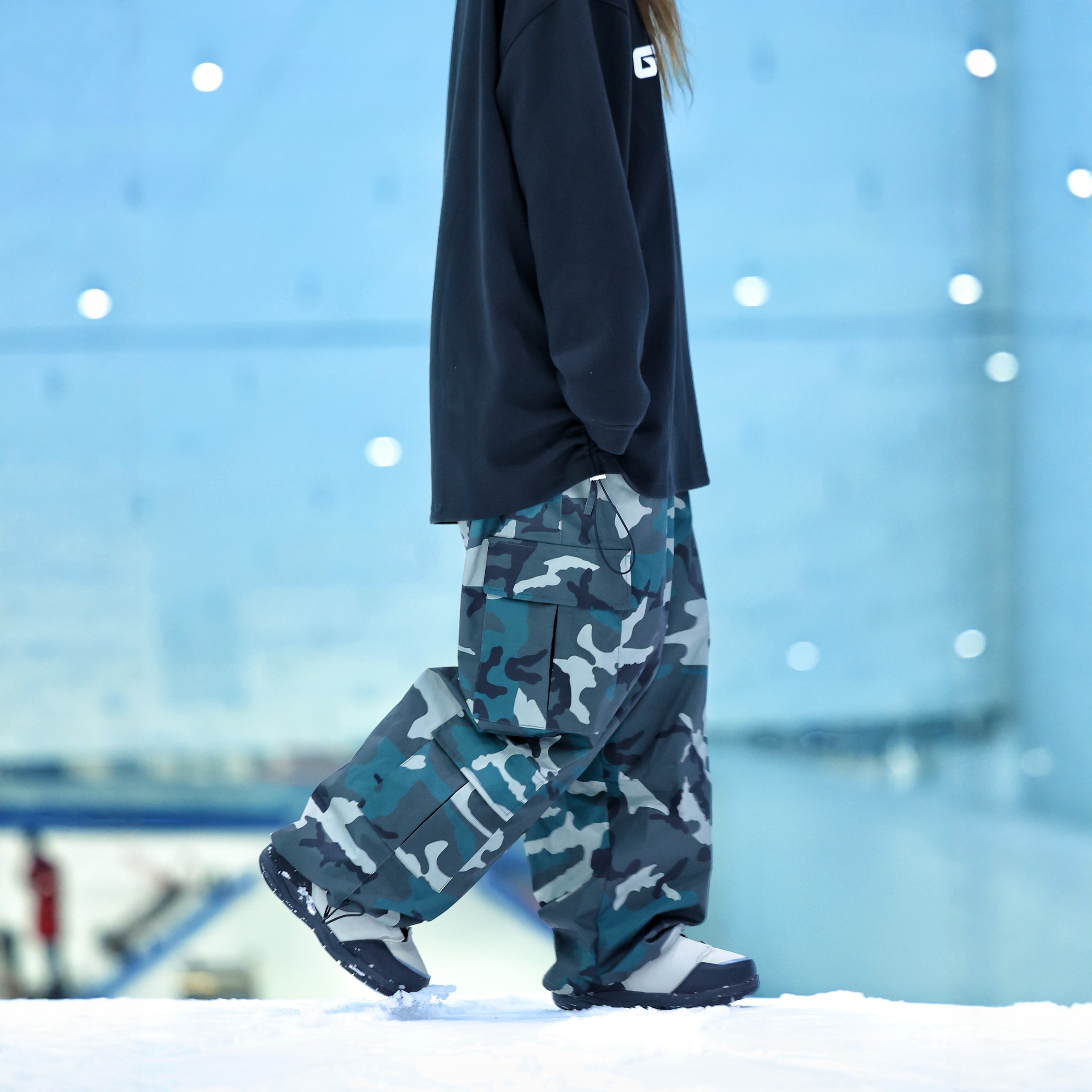 Gravity 加绒3L迷彩雪裤 男女同款